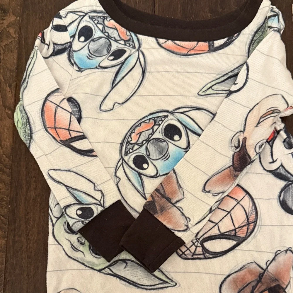 Disney 100 Gender Neutral Pajamas! Toy Story, stitch, grogu, spiderman& Mickey